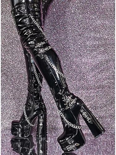 Vue 3 de Bottes Pour Femme Talon