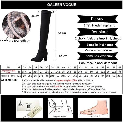 Vue 7 de Bottes Cuissardes Femme Hiver