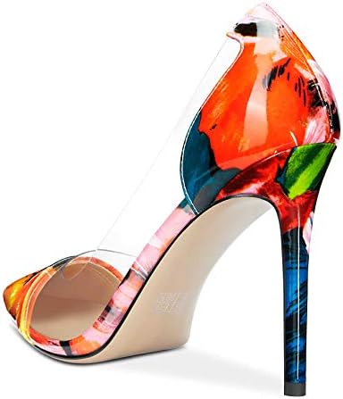 Vue 4 de Femme Escarpins Transparent Aiguille