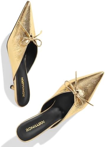 Vue 4 de Mules Talons Chatons