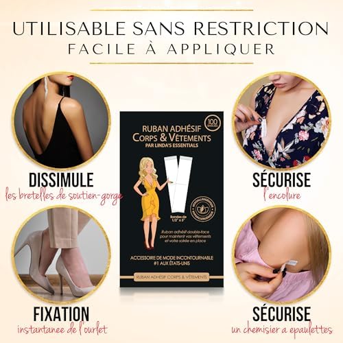 Vue 5 de Lindas Essentials Adhesif Double