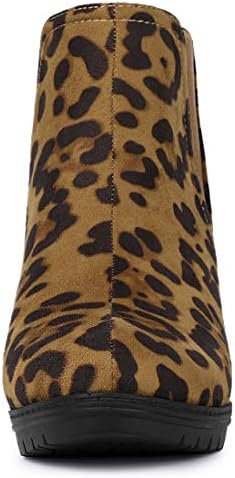 Vue 3 de Bottes Chelsea Talon Imprime