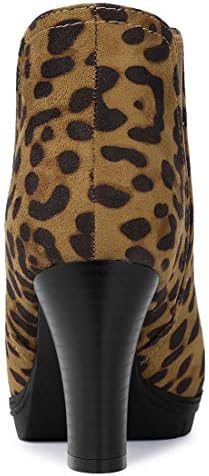 Vue 4 de Bottes Chelsea Talon Imprime