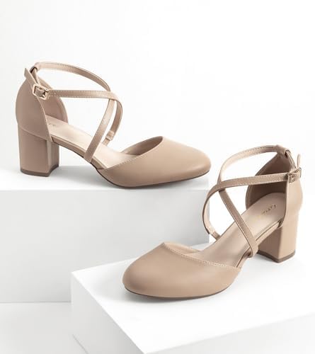 Vue 4 de Escarpins Bride Cheville Femme