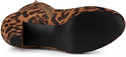 Vue 5 de Femmes Cheville Zip Plateforme