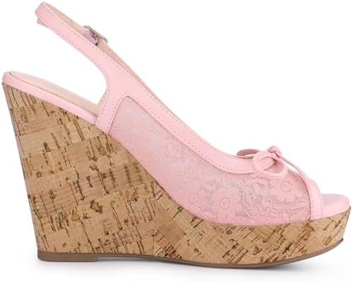 Vue 5 de Femmes Talons Plateforme Bois