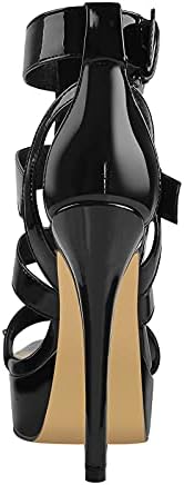 Vue 4 de Sandales Plateforme Pour