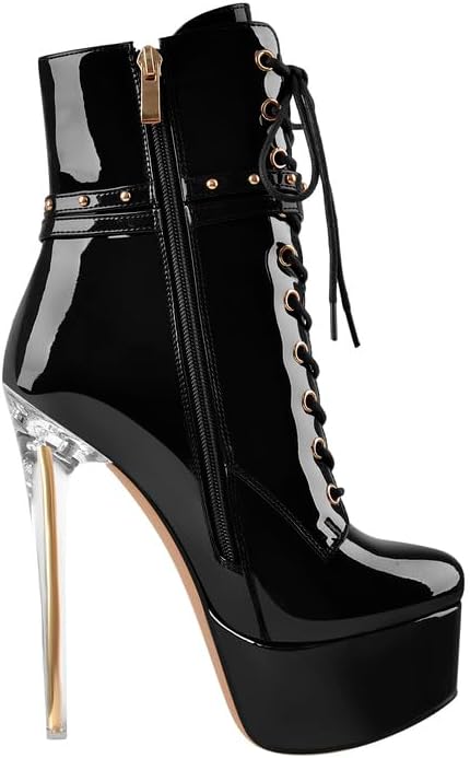 Vue 2 de Bottines Plateforme Pour