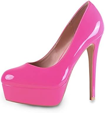 Vue 2 de Escarpins Femme Plateformes Talons