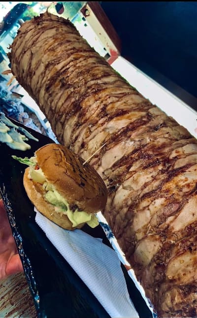 Péri Péri chicken Chawarma à la braise