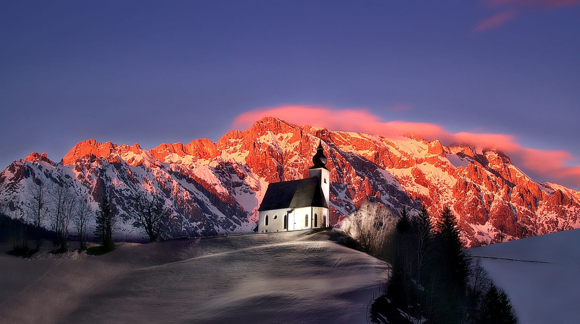 Last light leaving the valley the way it came.