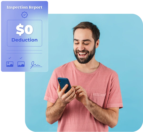 Tenant using Tenant Inspect rental inspection app