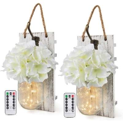 质朴的壁灯 梅森罐壁灯