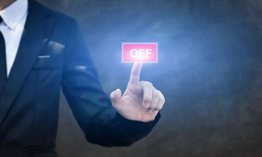 Press the on or off button to move forward