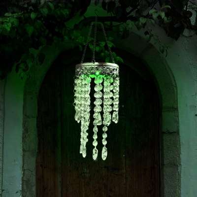 Outdoor crystal chandelier