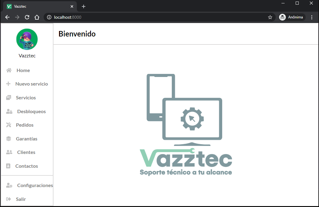 Sistema web Vazztec image 2
