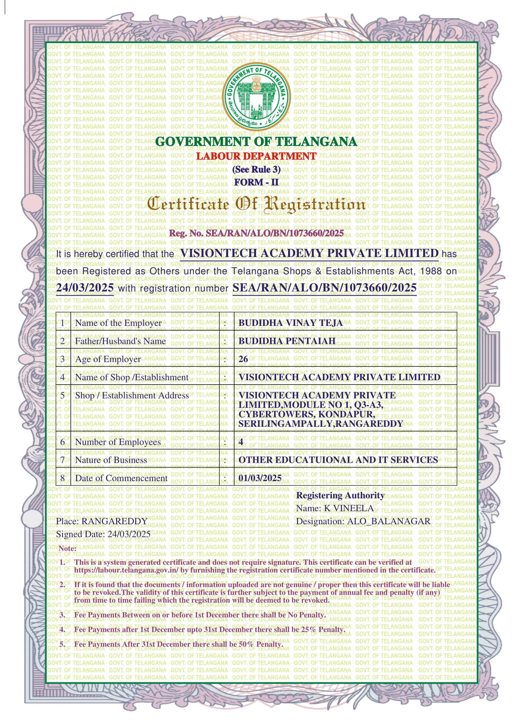 Certificate 2