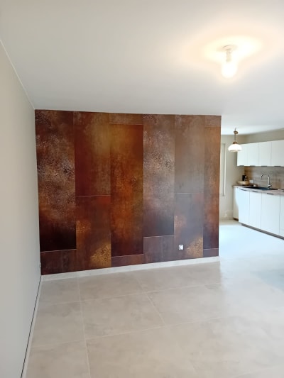 Mur décoratif effet métal peinture décorative Douai - Moussa Camara artisan