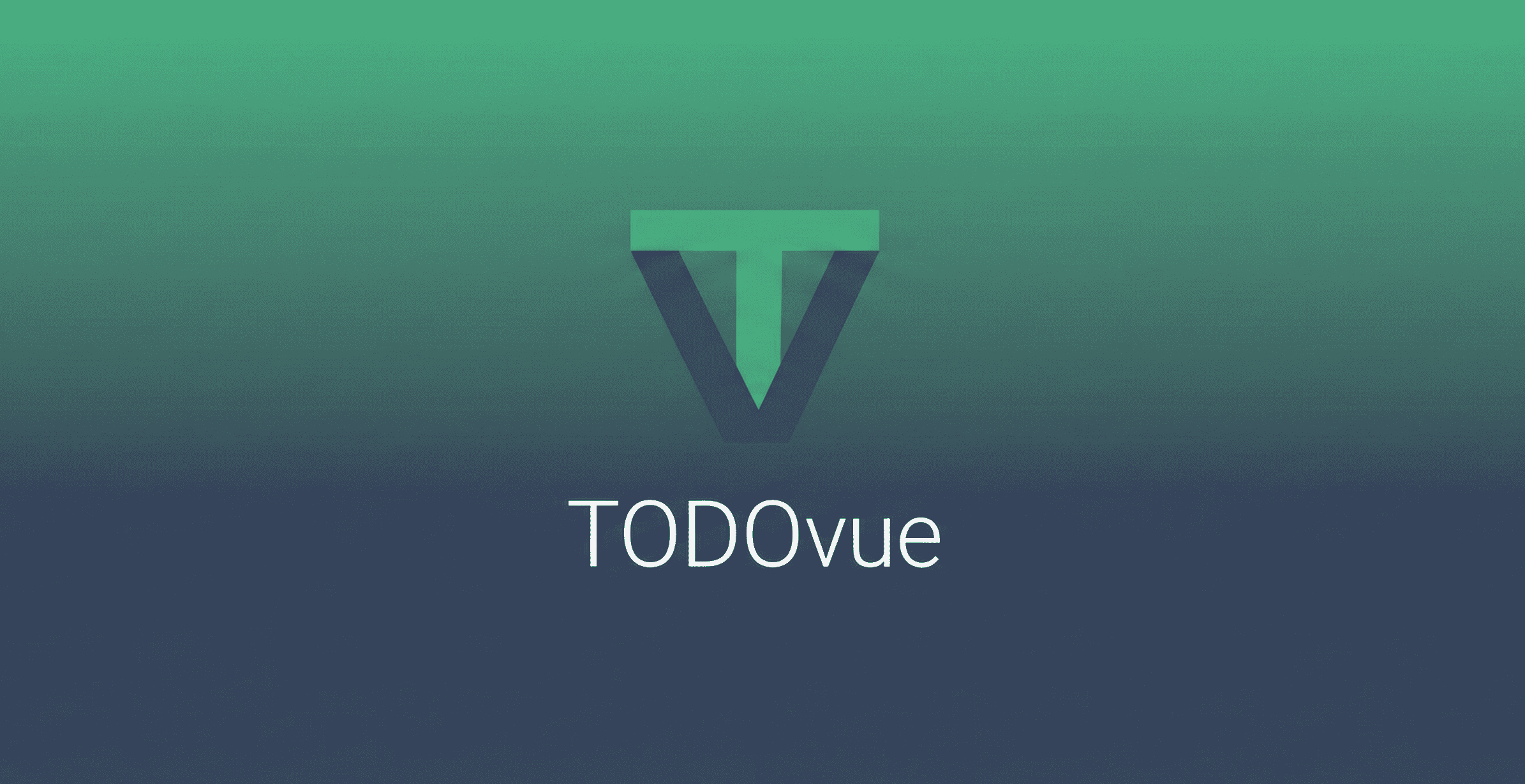 Logo de TODOvue con código fuente de fondo