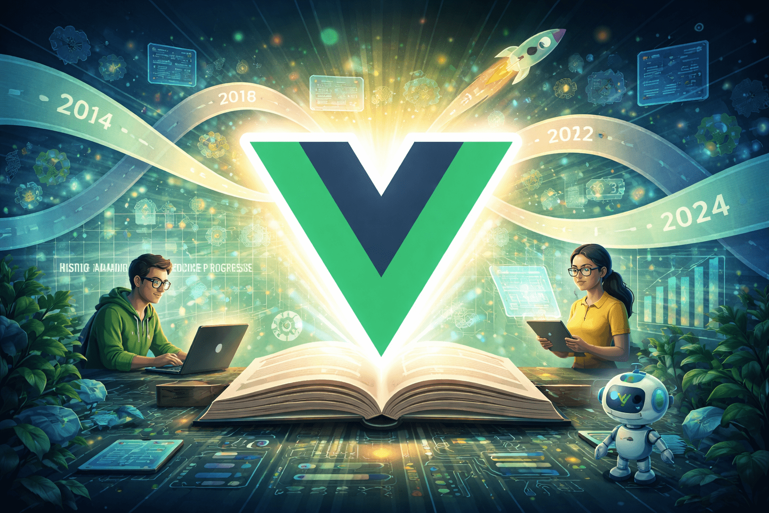 Historia y Evolución de Vue.js: El Framework Progresivo