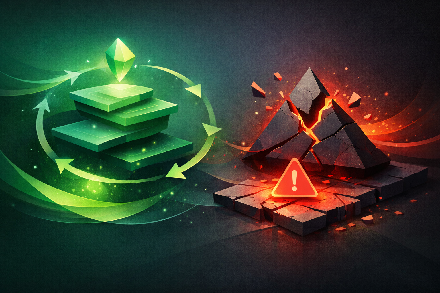 Illustration of a Vue component with a protective shield, representing error handling with errorCaptured.