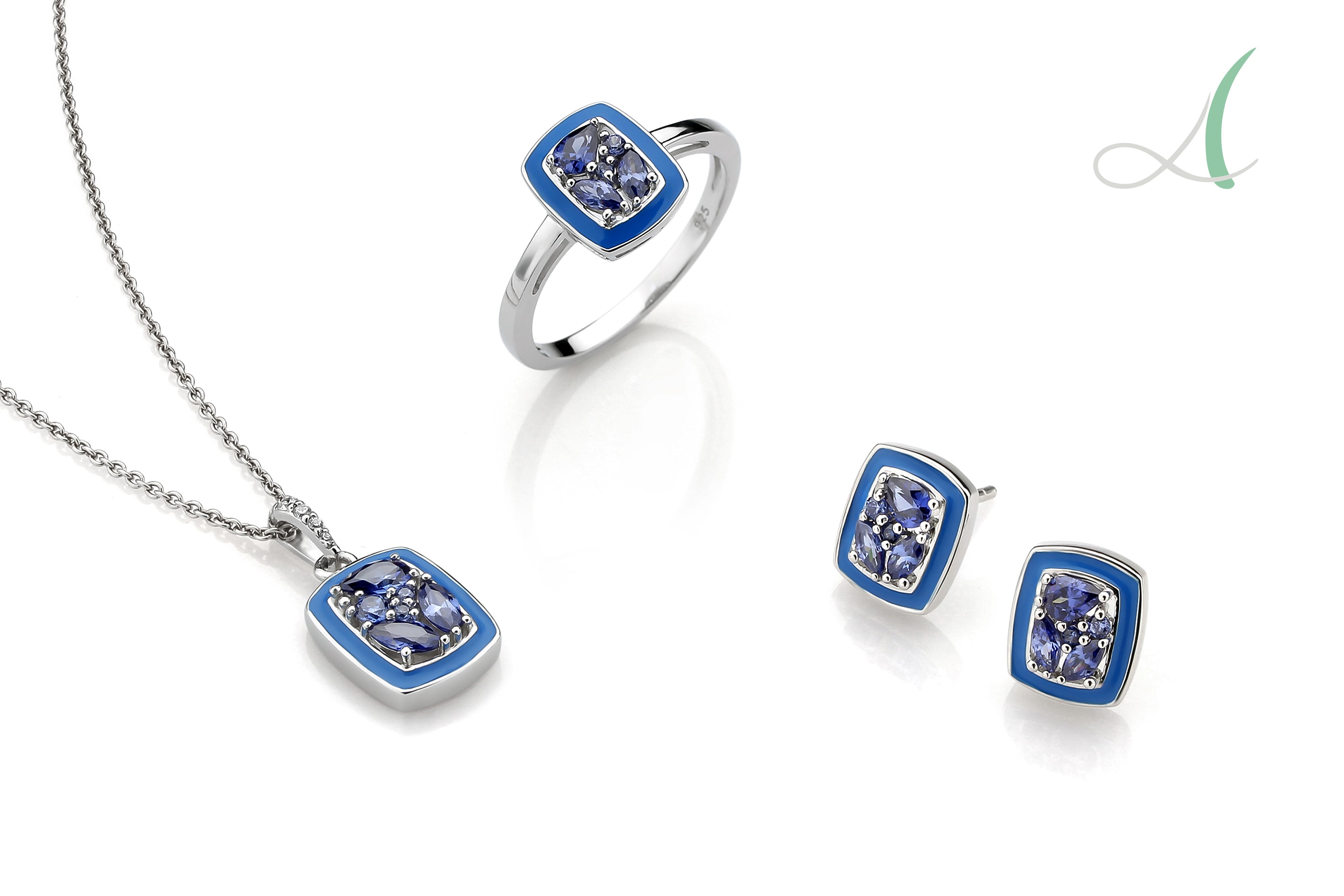 sapphire Enamel Jewelry
