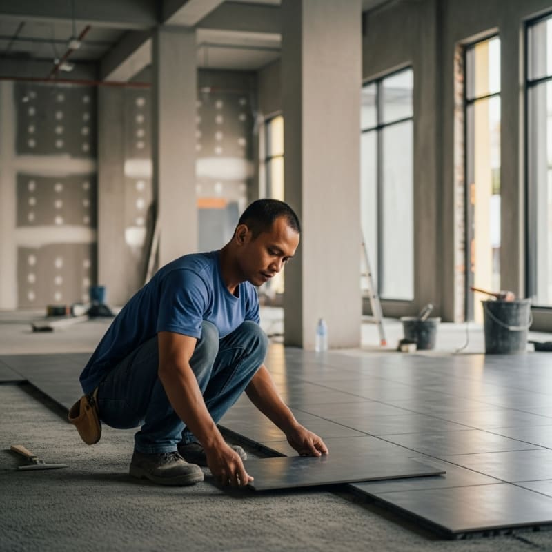 hasil renovasi keramik profesional