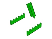 Support en silicone pour cassette 18x6 jaune  img