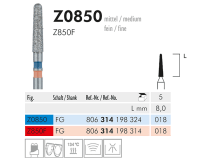 Z 850 F FG 018 instrument diamanté pour zirconium img