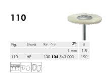 110 HP 190 brosse à polir (horse hair, white) img