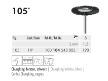 105 HP 190 brosse à polir (chungking bristles, black) img