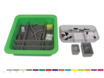 Bac complet avec accessoires - blanc img