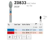 Z 0833 FG 023 instrument diamanté pour zirconium img