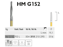 HM G 152 FG L 016 fraise en carbure de tungstène img