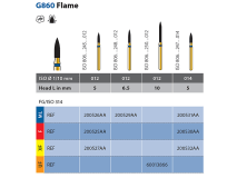 Diatech G860 Flamme F FG 014 tête 5 instrument diamanté img