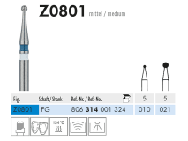 Z 0801 FG 010 instrument diamanté pour zirconium img