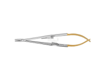 Porte-aiguille Castroviejo 14cm LiquidSteel  avec des incrustations de métal dur img