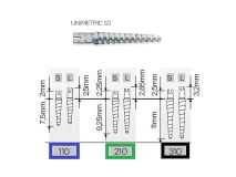 Unimetric 1.0 stiften titanium 215T-110S blauw img