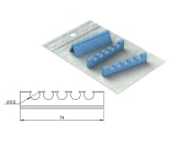 Silicone Refill for easy cassette 18x5 - 5 notches ø 8,5 mm grey img