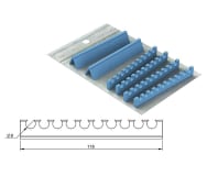 Silicone Refill for easy cassette 25x18 - 20 notches ø 8,5 mm grey img