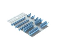 Silicone Refill for easy tray ortho cassette 18x14 - 2 notches ø 8,5 mm + waves grey img