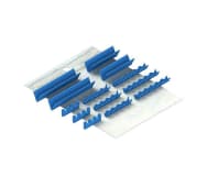 Silicone Refill for easy tray ortho cassette 21x18 - 3 notches ø 8,5 mm + waves grey img
