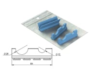 Silicone Refill for cassette 18x7 - 2 hand pieces notches purple img