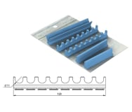 Silicone Refill for cassette 18x20 - 8 notches ø 11 mm + clear area purple img