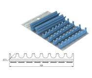 Silicone Refill for cassette 28x18 - 16 notches ø 11 mm purple img