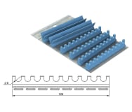 Silicone Refill for cassette 28x18 - 20 notches ø 8 mm purple img