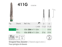 411 G FG L 016 instrument diamanté chirurgical img