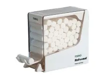 Roll-o-mat distributeur de rouleaux de coton en plastique blanc  img