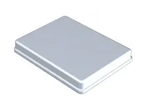 Anodised aluminium cover (Size 18 x 14 x 1,9 cm) grey img