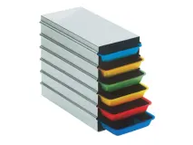 Aluminium racks For 6 trays 20 X 10 (Size 10,3 x 20 x 18,5 cm) img